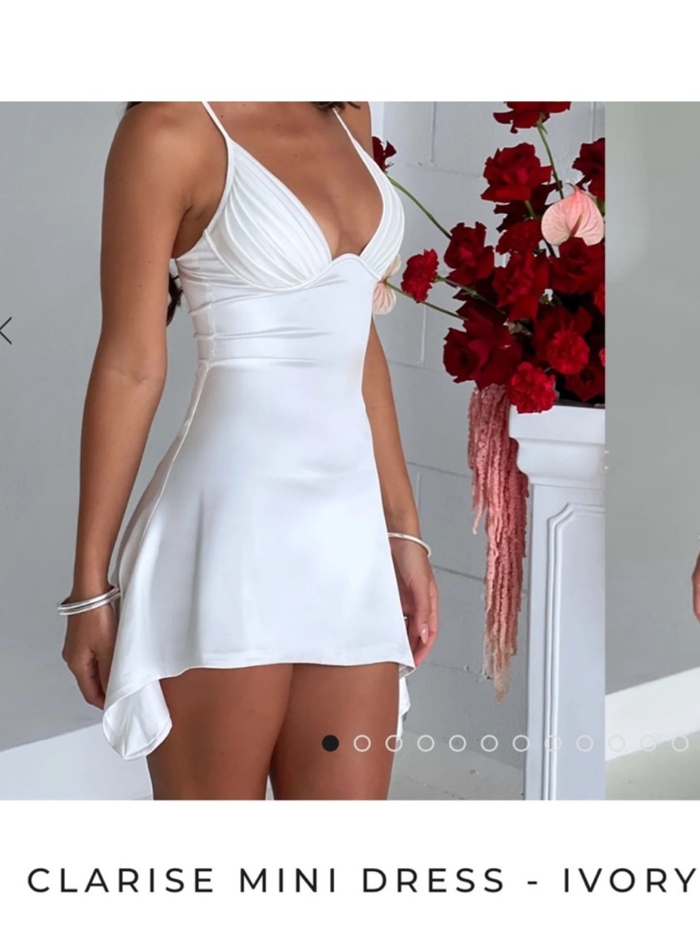 Babyboo: Ivory Clarise Mini Dress